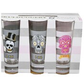 Wholesale - 6pc 2.5oz SKULDUGGERY TALL SHOT GLASS SET C/P 12, UPC: 811385034067